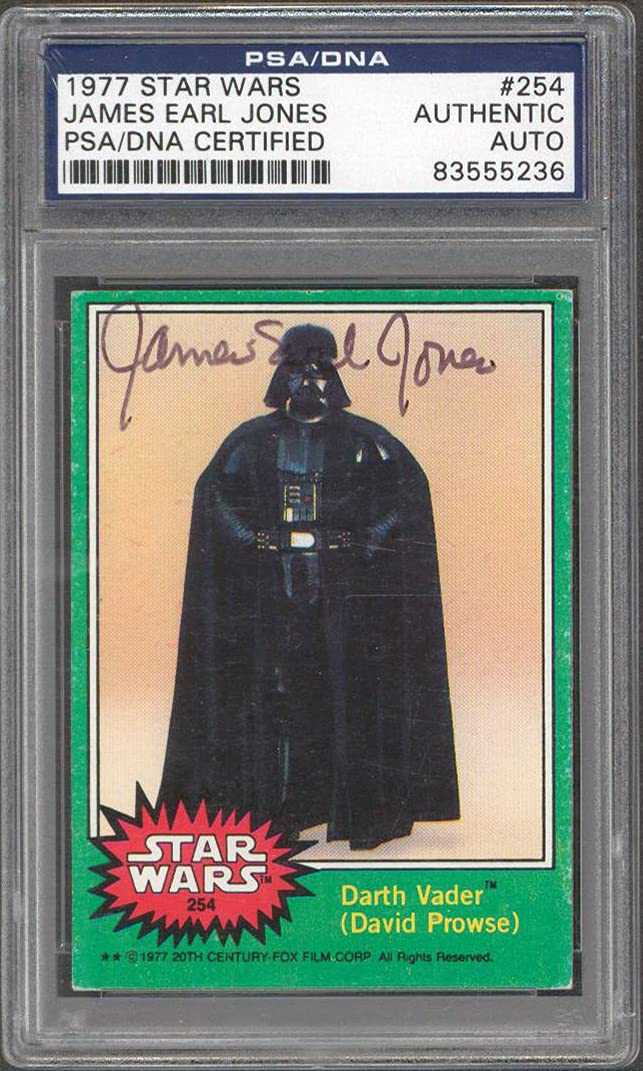 James Earl Jones Star Wars Authentic Signed 1977 Star Wars #254 Card PSA Slabbed
