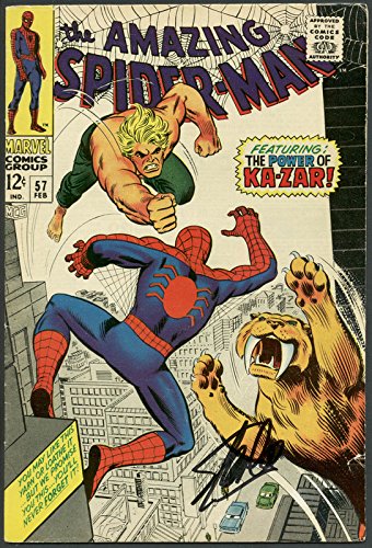 Stan Lee Signed The Amazing Spider-Man #57 Comic Book Ka-Zar PSA/DNA #6A20963