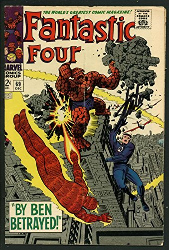 Stan Lee Signed Fantastic Four #69 Comic Book By Ben Betrayed PSA/DNA #W18828