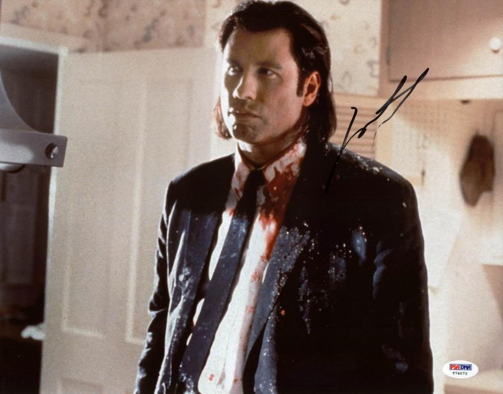 John Travolta Pulp Fiction Signed Authentic 11X14 Photo PSA/DNA #T76073
