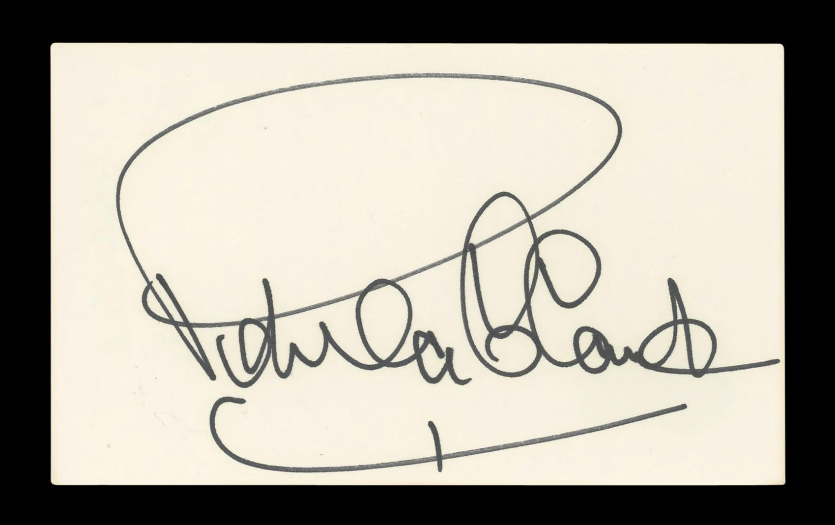 Petula Clark Goodbye, Mr. Chips Signed 3x5 Index Card Autographed BAS #AD70171