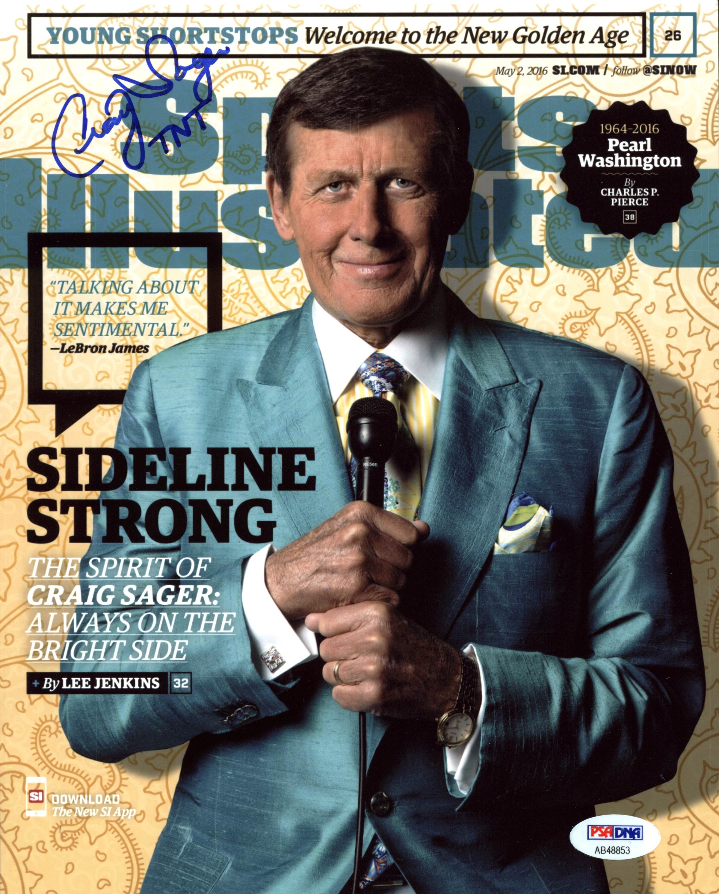 Craig Sager "TNT" Sideline Reporter Authentic Signed 8X10 Photo PSA/DNA #AB48853