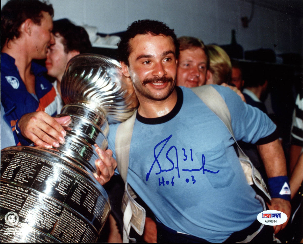 Oilers Grant Fuhr "HOF 03" Authentic Signed 8X10 Photo PSA/DNA #AB40614