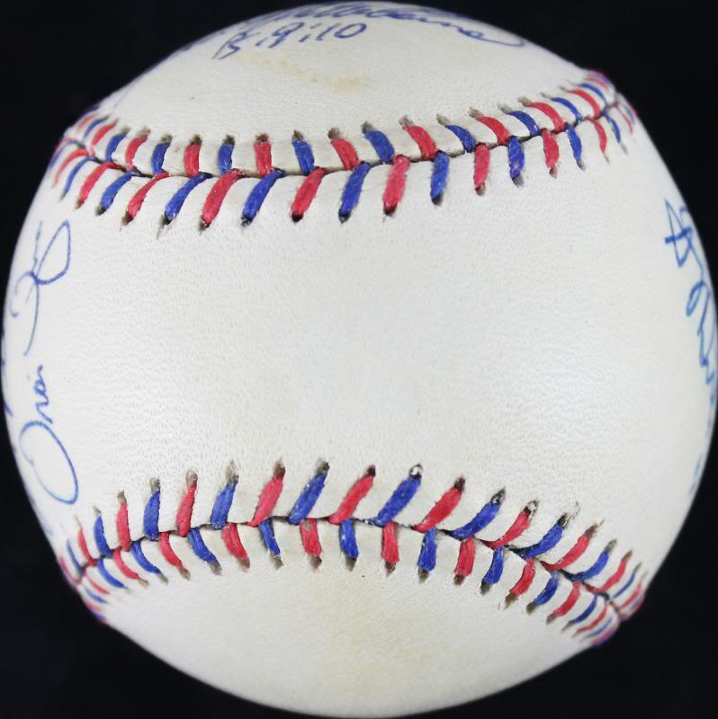 1996 Al All Stars (9) Signed OML 96 Asg Baseball Thomas Pettitte PSA/DNA #U03048