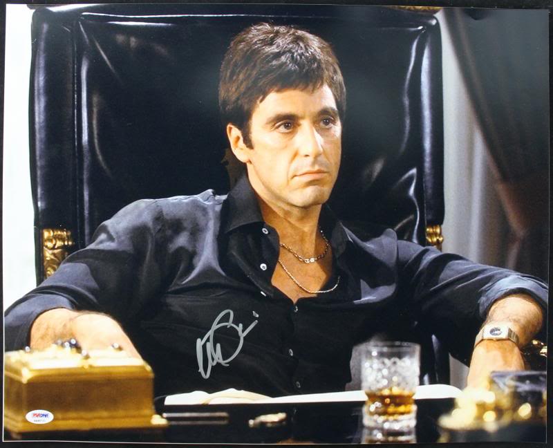Al Pacino Scarface Signed Authentic 16X20 Photo Graded Perfect 10! PSA #4A98721