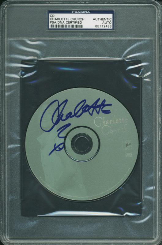 Charlotte Church Authentic Signed Cd Autographed PSA/DNA Slabbed