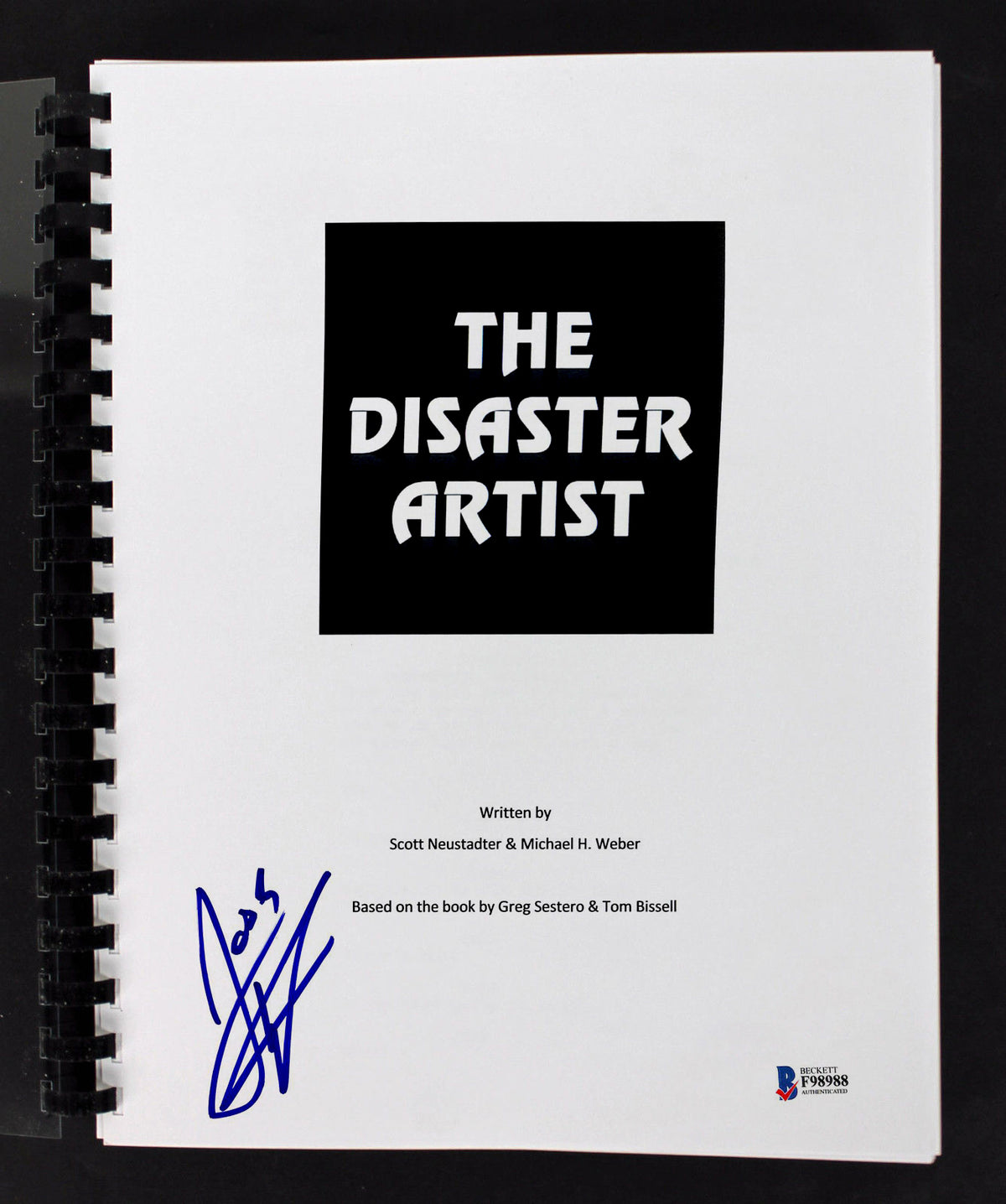 Josh Hutcherson Authentic Signed The Disaster Artist Movie Script BAS #F98988