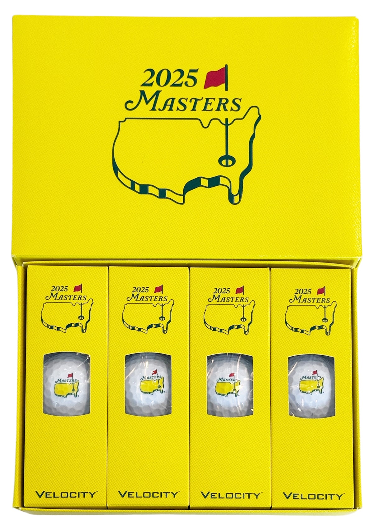 2025 Masters Augusta National Golf Club Logo Titleist Velocity Dozen Golf Balls