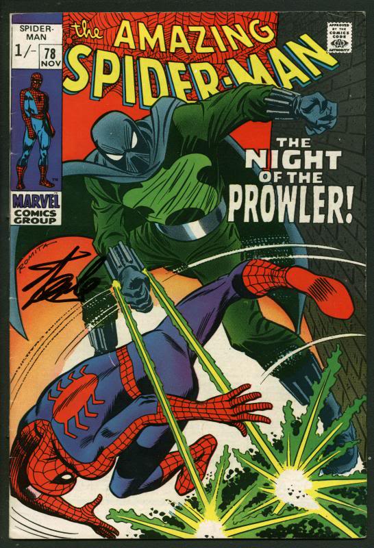 Stan Lee Signed Amazing Spider-Man #78 Comic Book Night Of Prowler PSA #W18838
