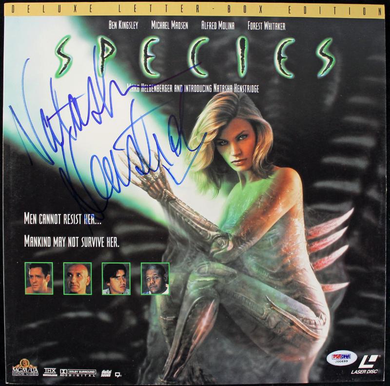 Natasha Henstridge Species Authentic Signed Laserdisc Cover PSA/DNA #J00699