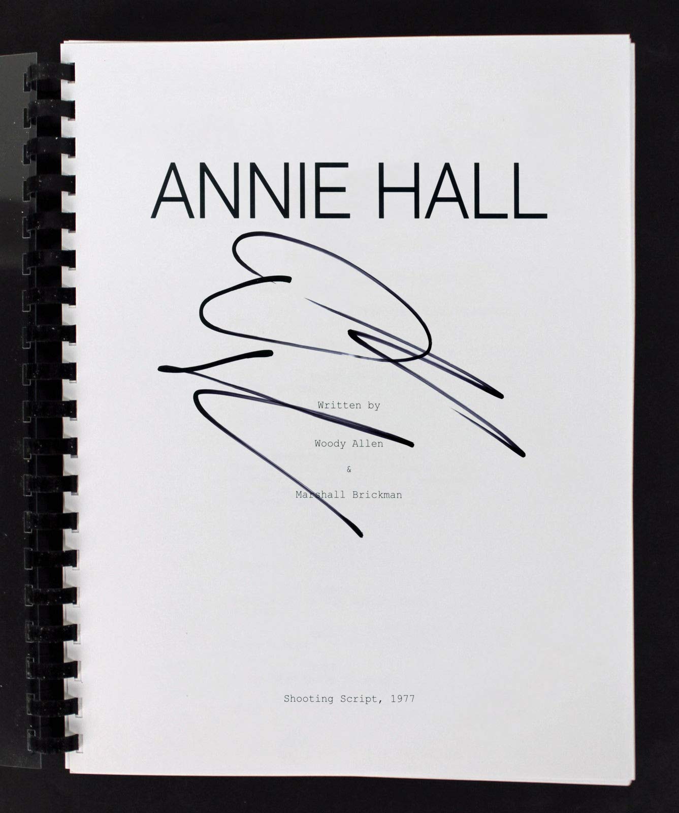 Diane Keaton Authentic Signed Annie Hall Movie Script Autographed BAS #E57573