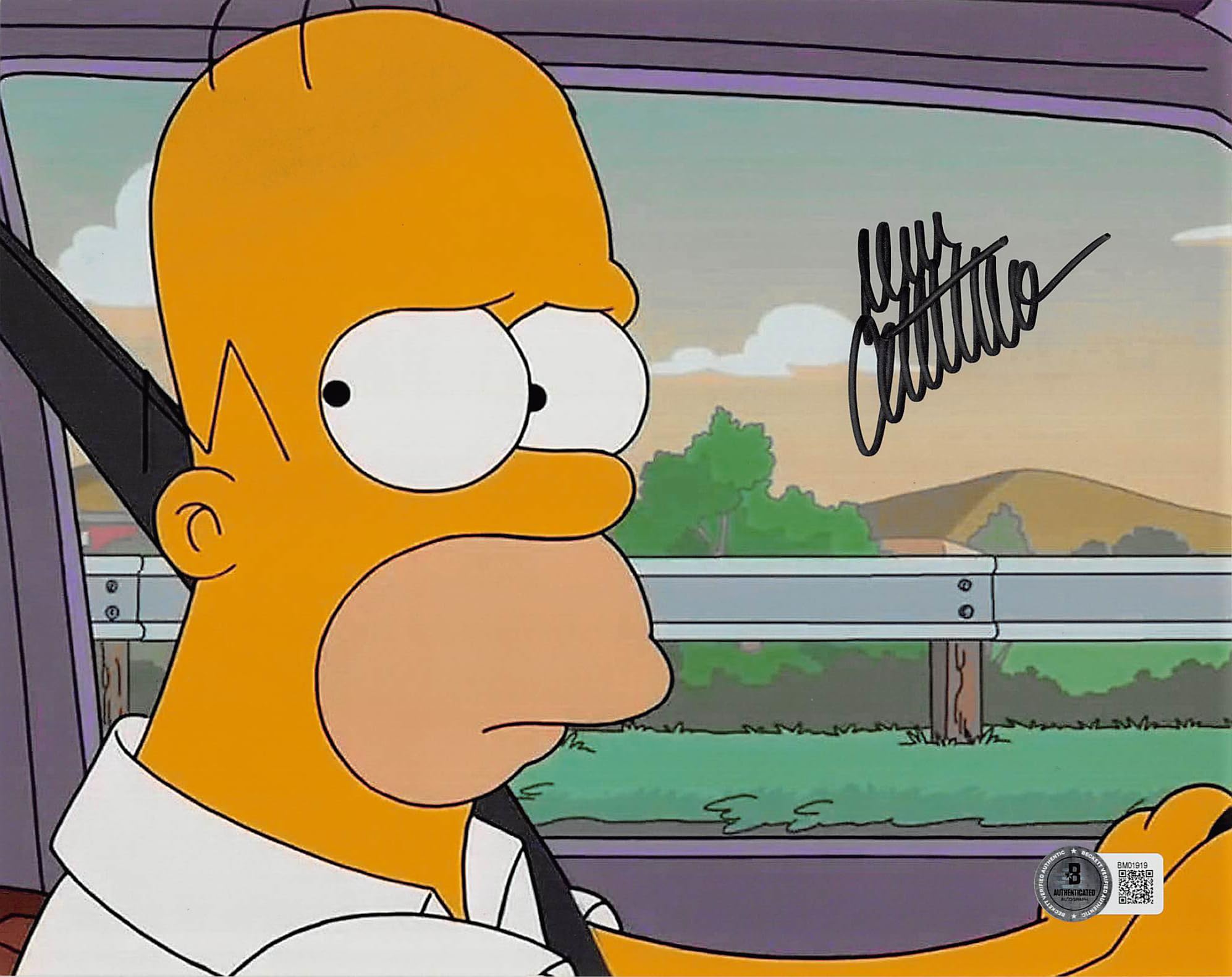Dan Castellaneta The Simpsons Authentic Signed 8x10 Photo BAS #BM01919