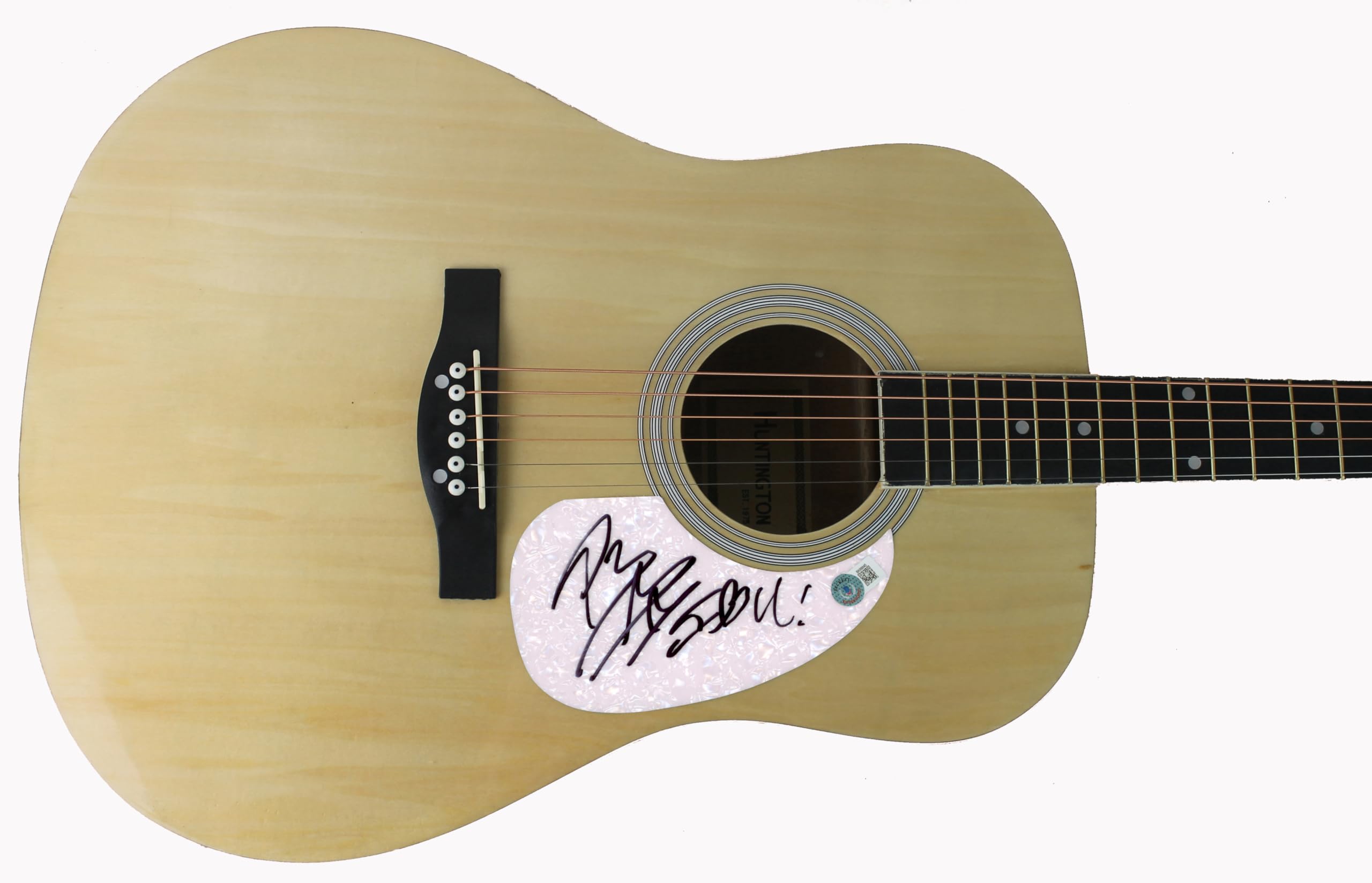Post Malone "I Love You!" Authentic Signed Natural Acoustic Guitar BAS #BK88845