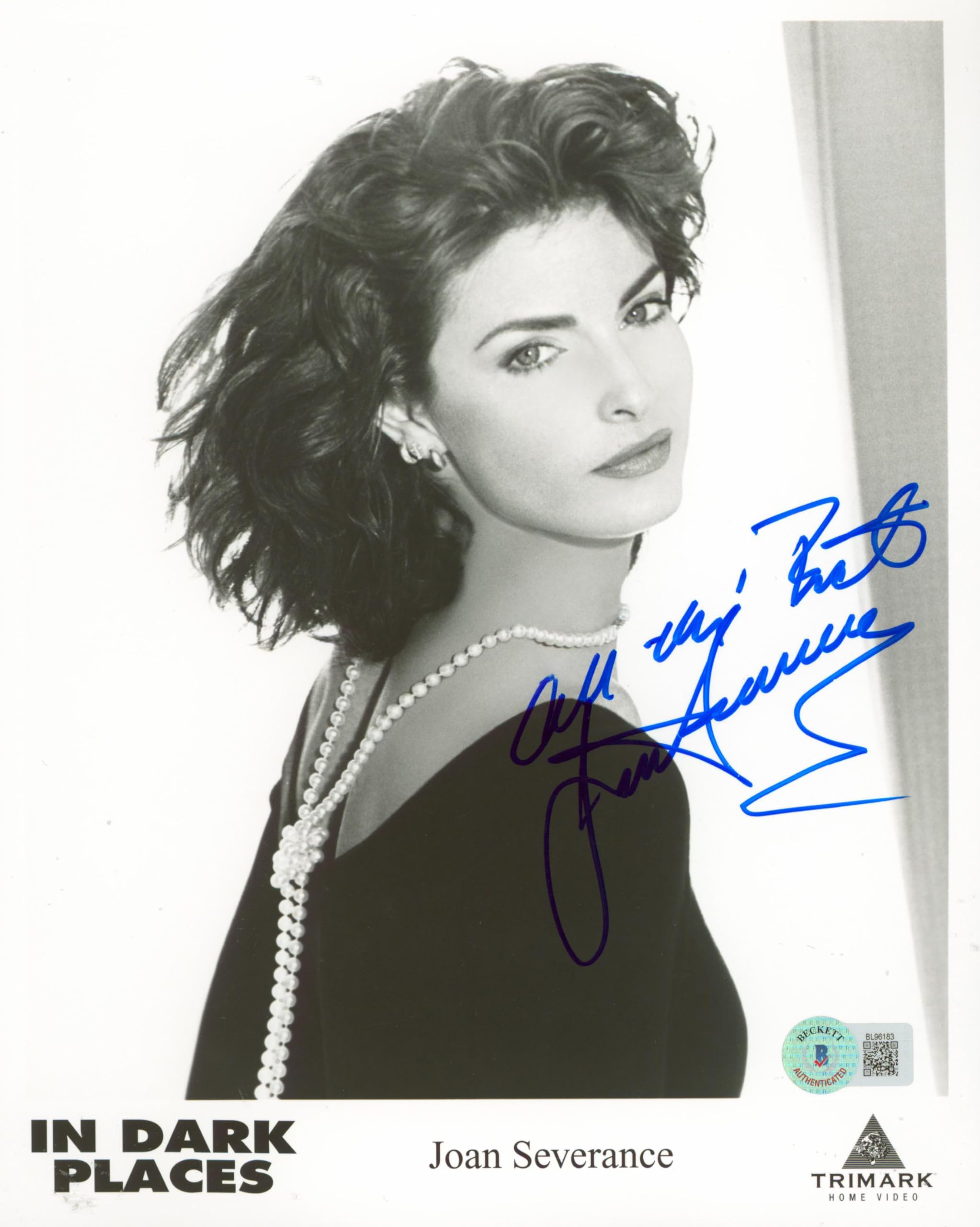 Joan Severance In Dark Places "All The Best" Signed 8x10 Photo BAS #BL96183