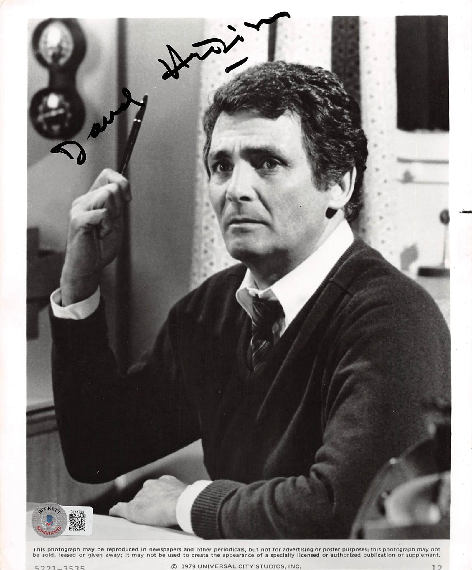David Hedison The Fly Authentic Signed 8x10 Photo Autographed BAS #BL44723