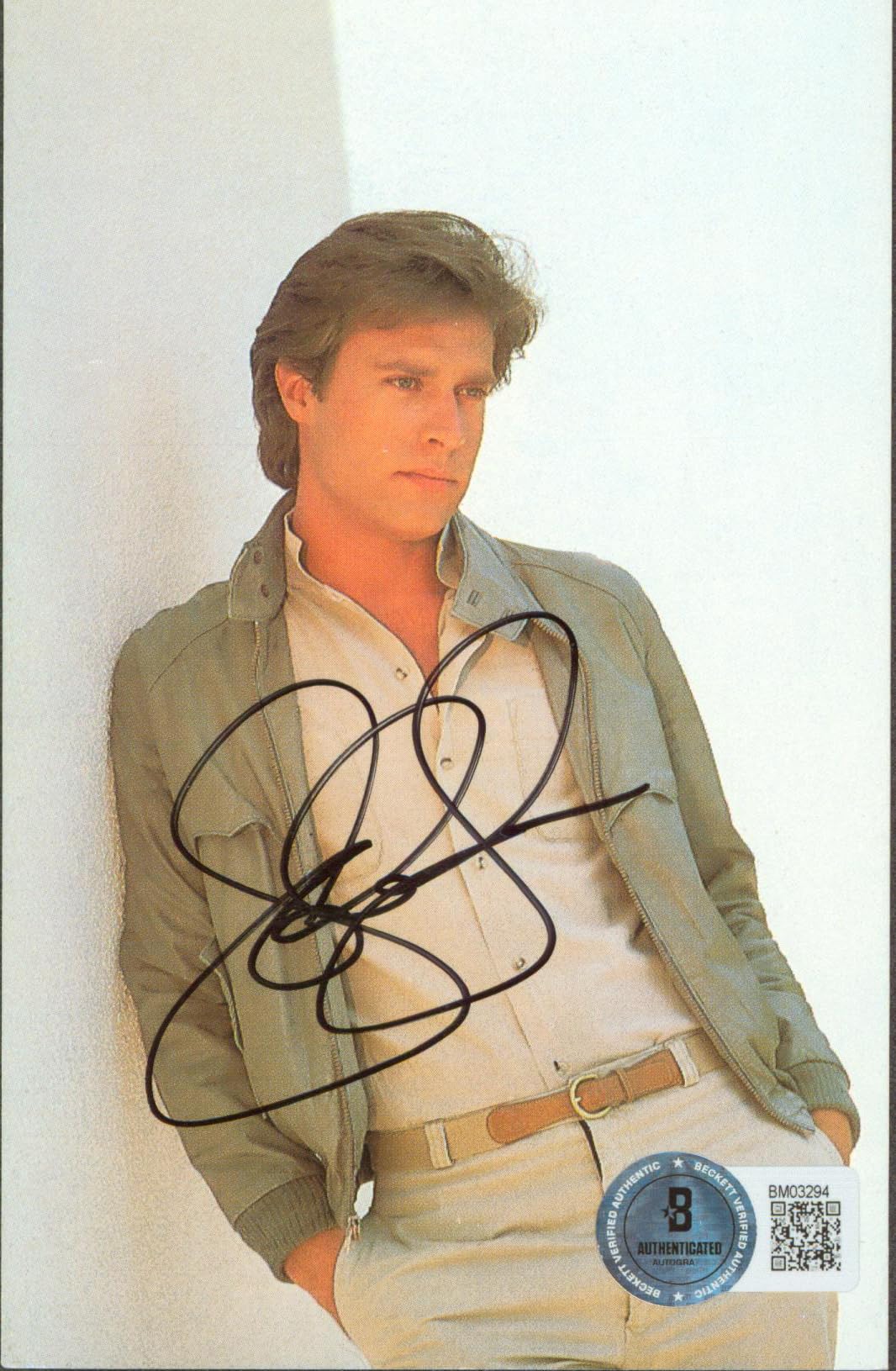 John James Dynasty Authentic Signed 3.5x5.5 Photo Autographed BAS #BM03294