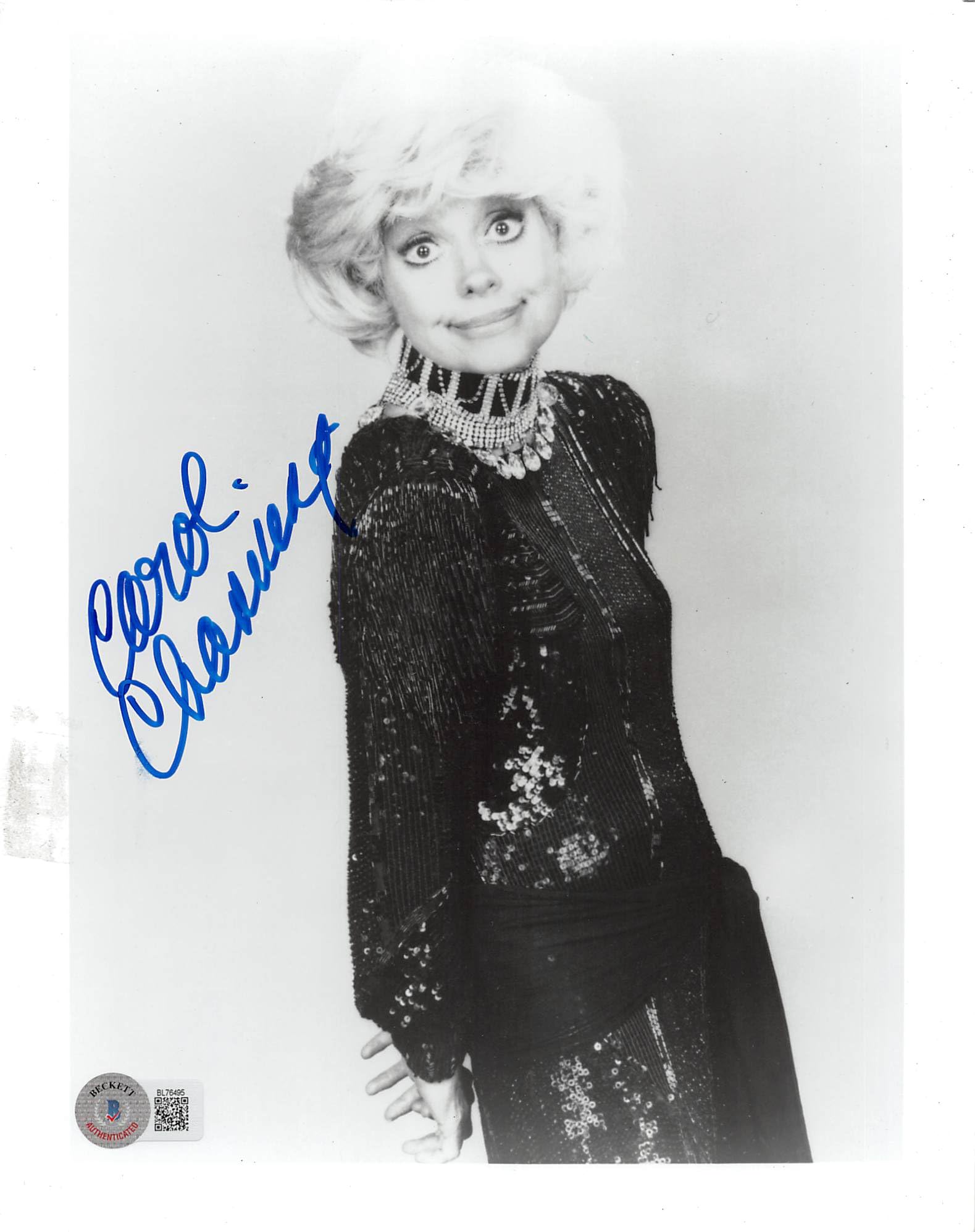 Carol Channing Thoroughly Modern Millie Authentic Signed 8x10 Photo BAS #BL76495
