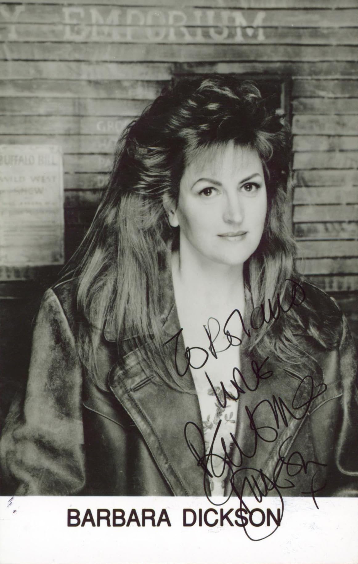 Barbara Dickson Singer Authentic Signed 4x6 Photo Autographed BAS #BM38120