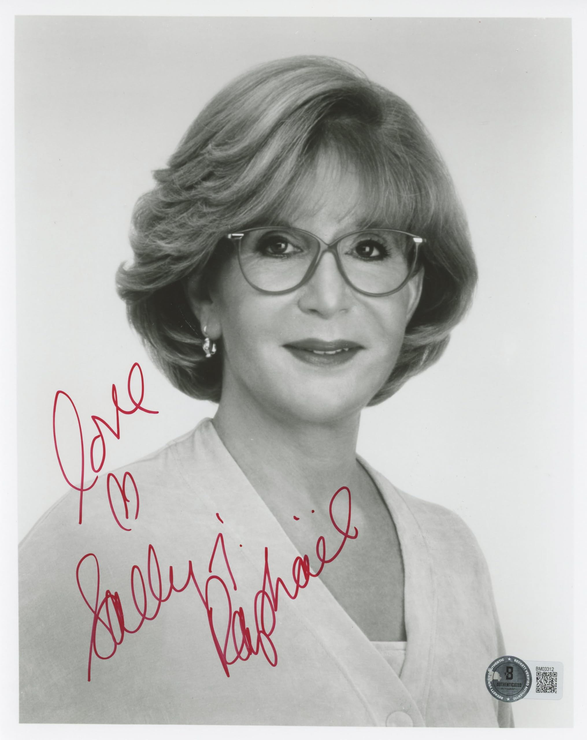 Sally Jessy Raphael "Love" Authentic Signed 8x10 Photo Autographed BAS #BM03312