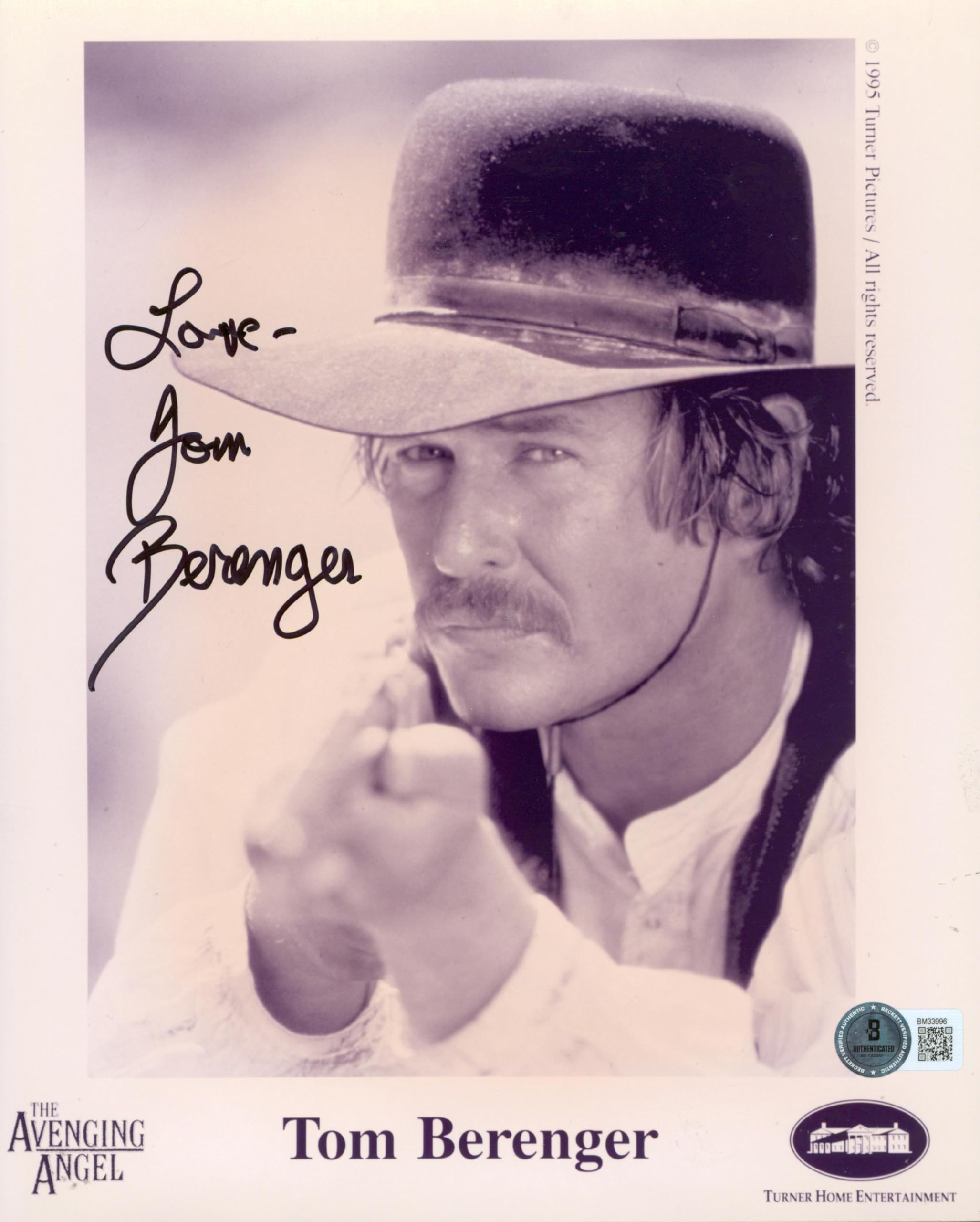 Tom Berenger The Avenging Angel Love Authentic Signed 8x10 Photo BAS #BM33996