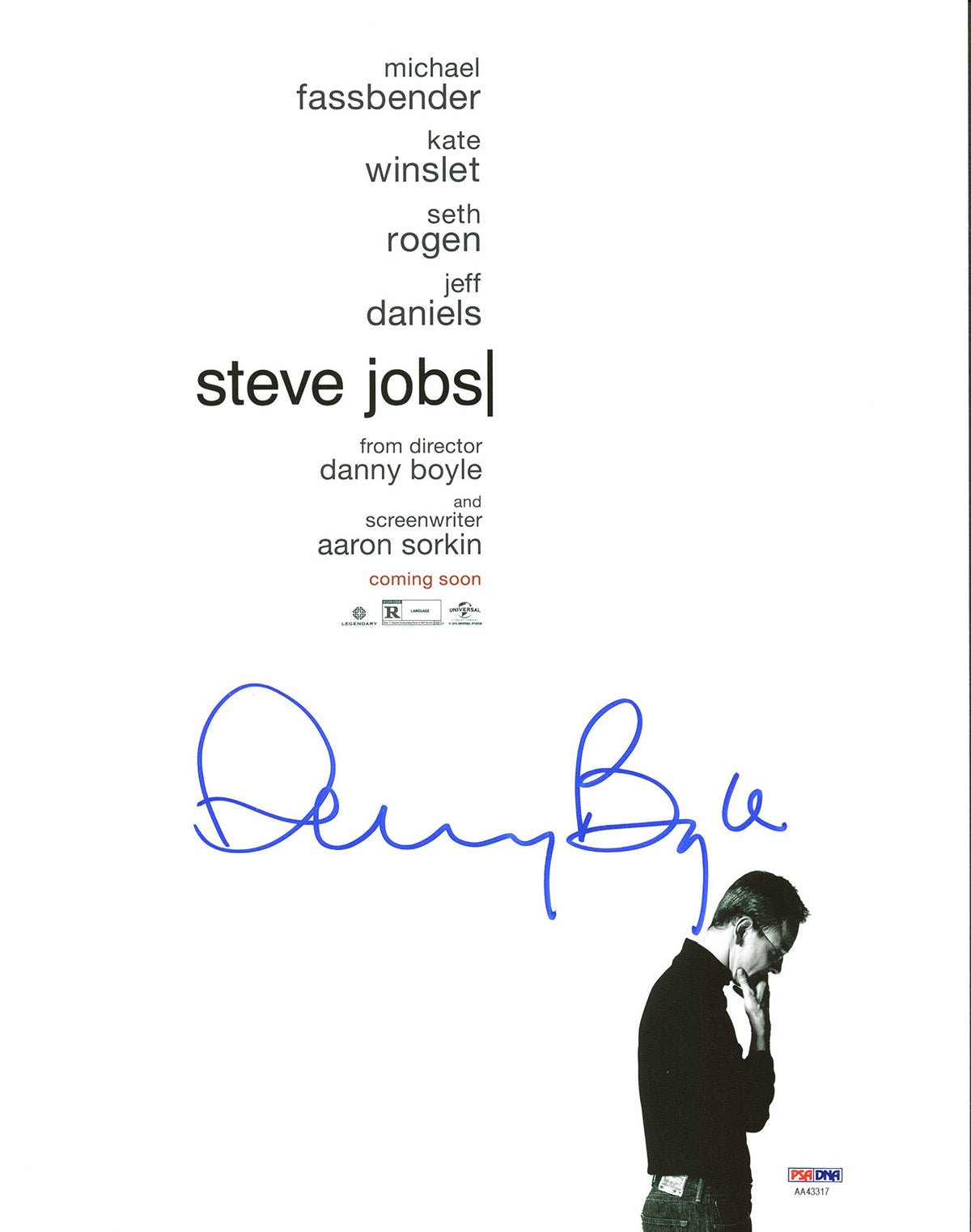 Danny Boyle Steve Jobs Authentic Signed 11X14 Photo Autographed PSA/DNA #AA43317