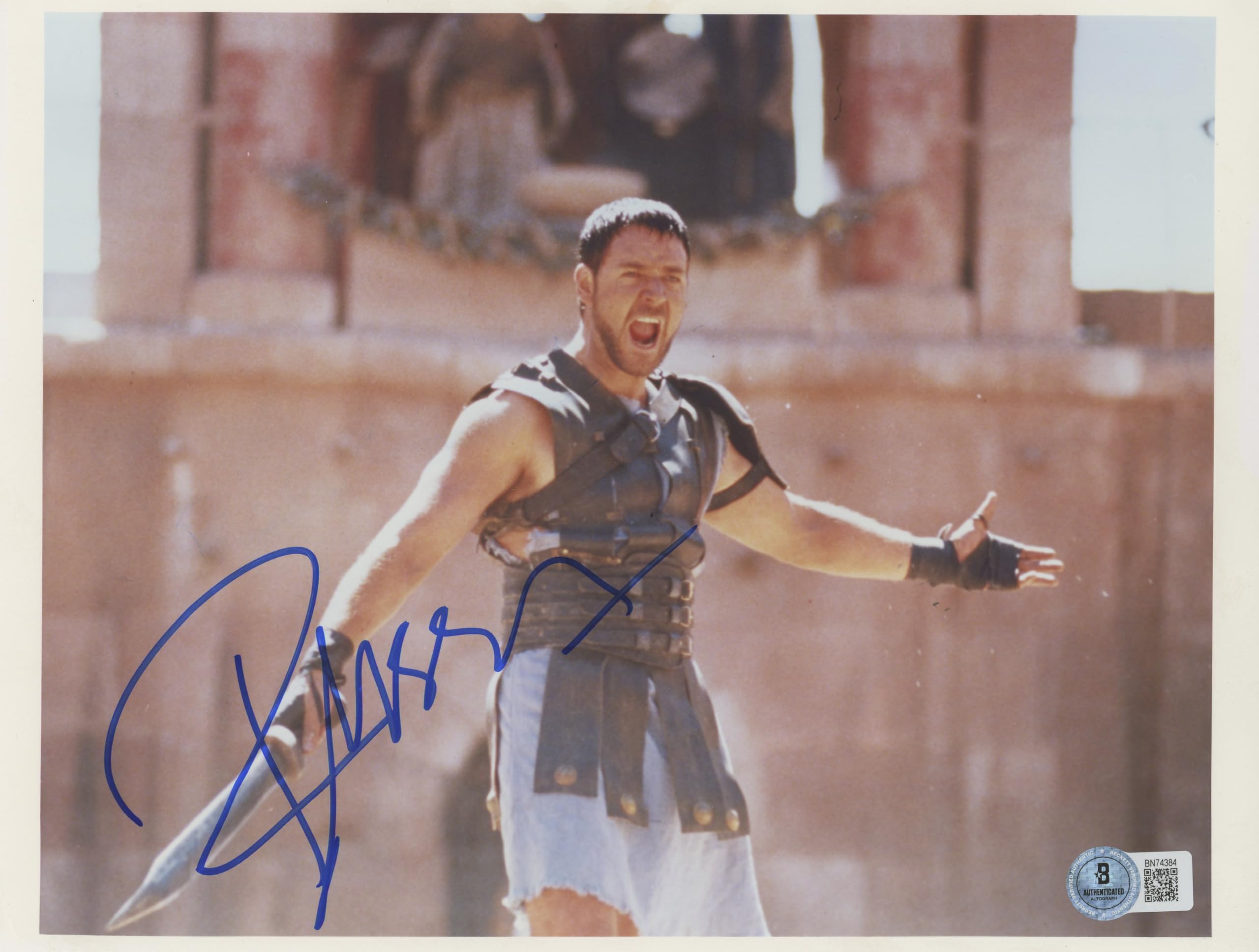 Russell Crowe Gladiator Authentic Signed 8x10 Photo Autographed BAS #BN74384