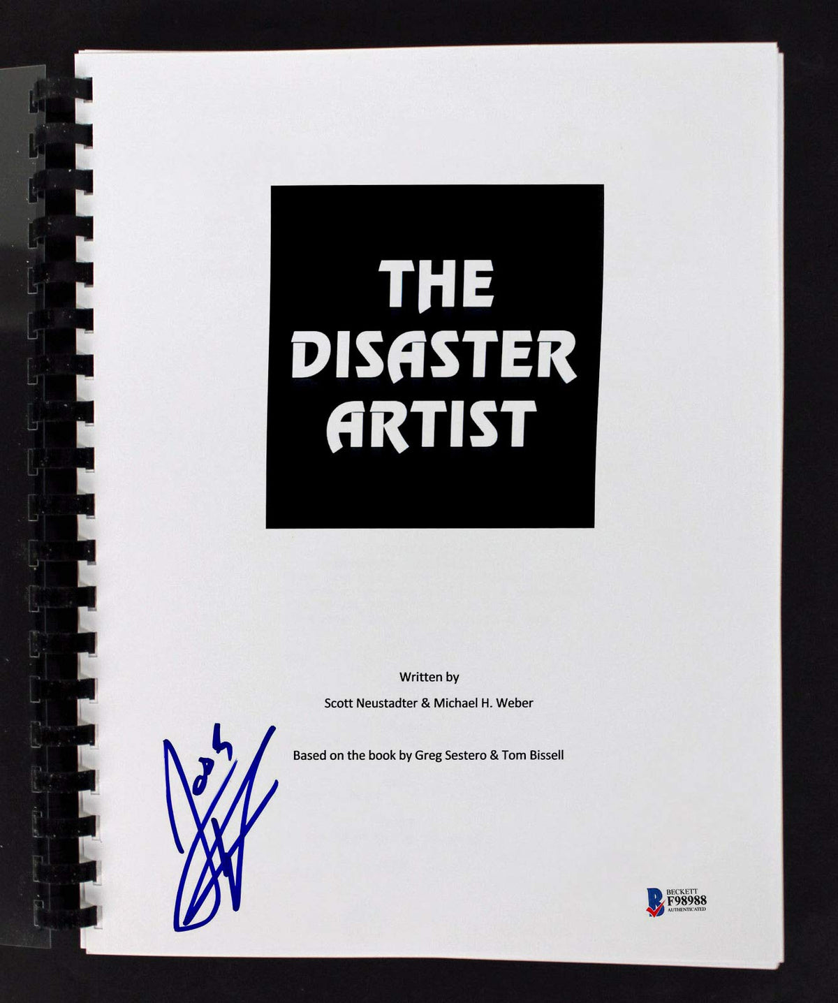 Josh Hutcherson Authentic Signed The Disaster Artist Movie Script BAS #F98988