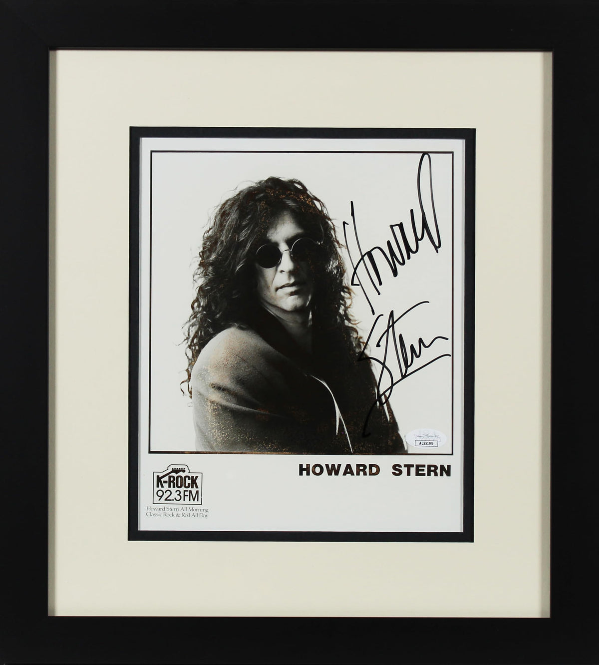 Howard Stern Private Parts Signed 8x10 Framed B&W Promo Photo JSA #AL55195