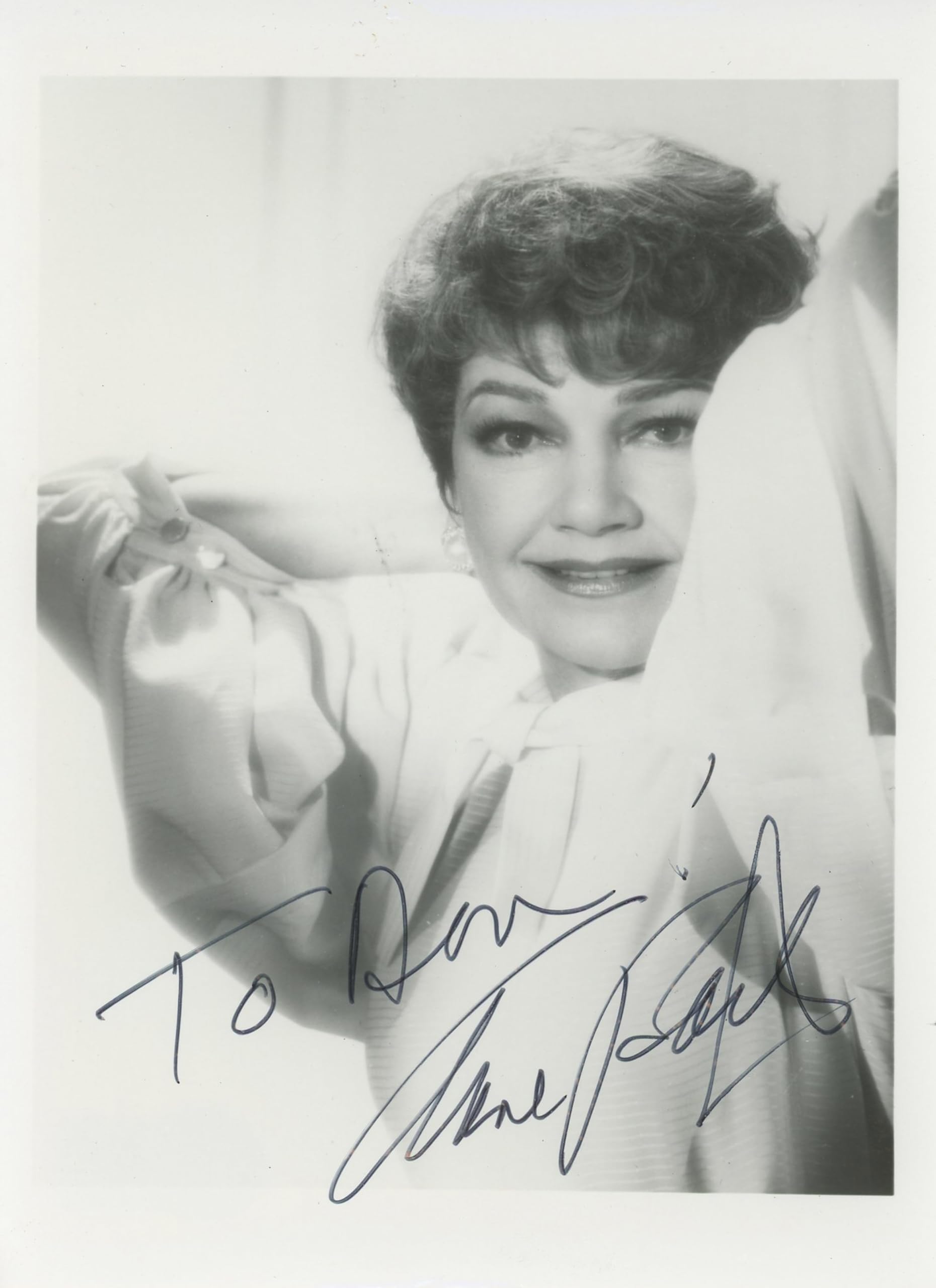 Anne Baxter The Ten Commandments Authentic Signed 5x7 Photo BAS #BK43337