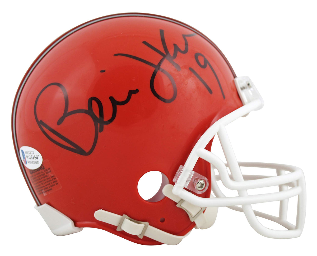 Browns Bernie Kosar Authentic Signed 75-05 Throwback Rep Mini Helmet BAS Witness