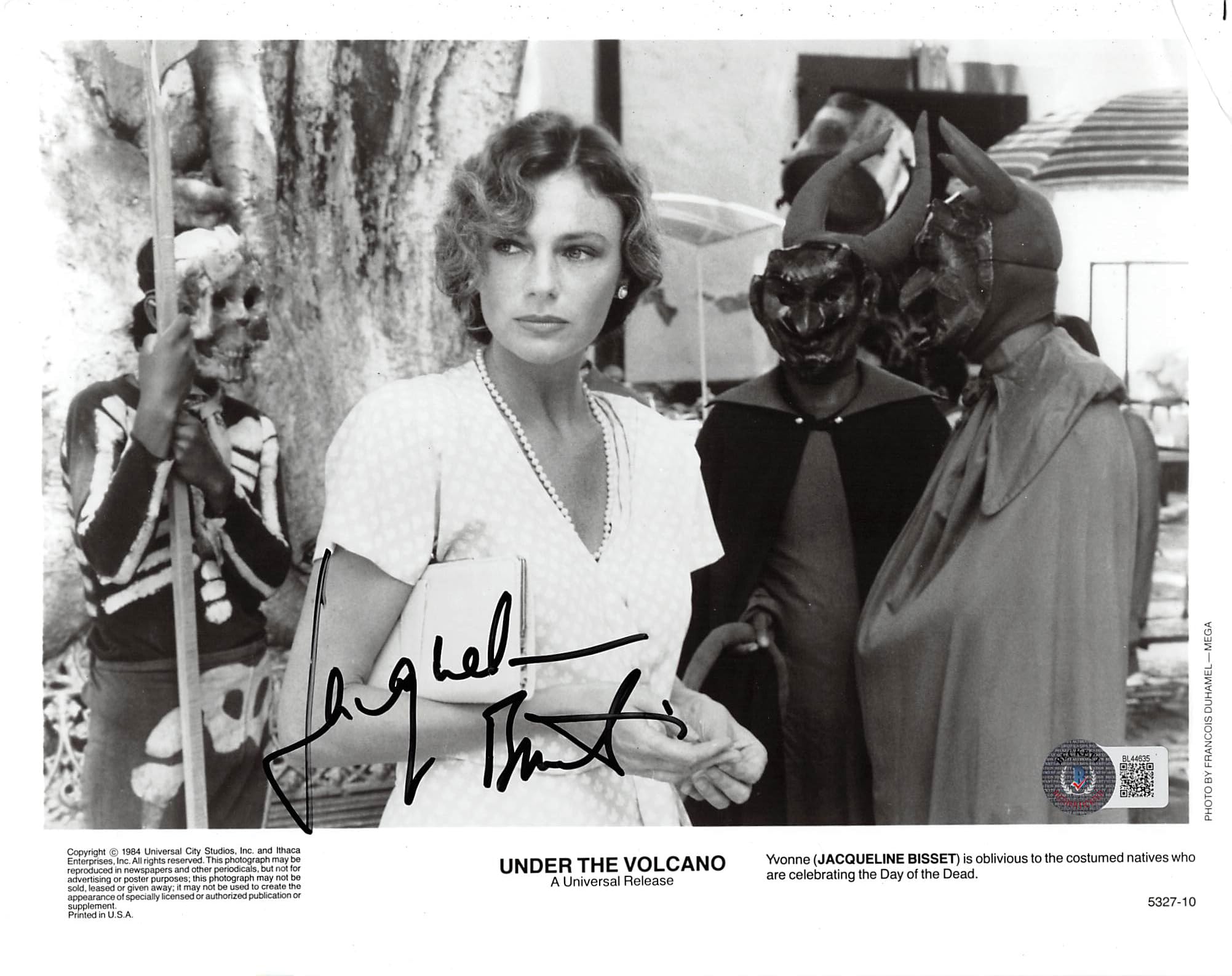 Jacqueline Bisset Under the Volcano Authentic Signed 8x10 Photo BAS #BL44635
