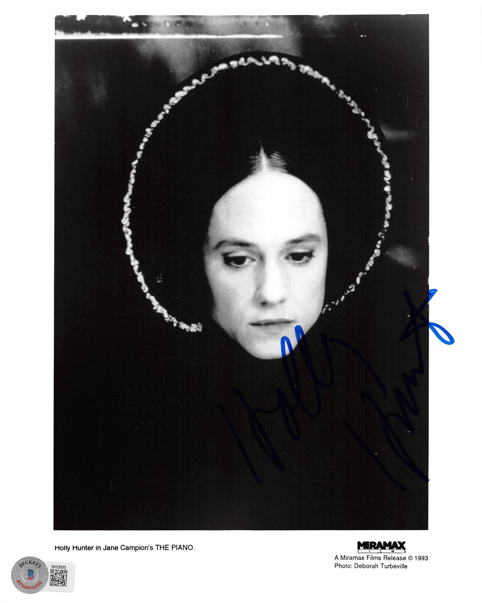 Holly Hunter The Piano Authentic Signed 8x10 Photo Autographed BAS #BK03930
