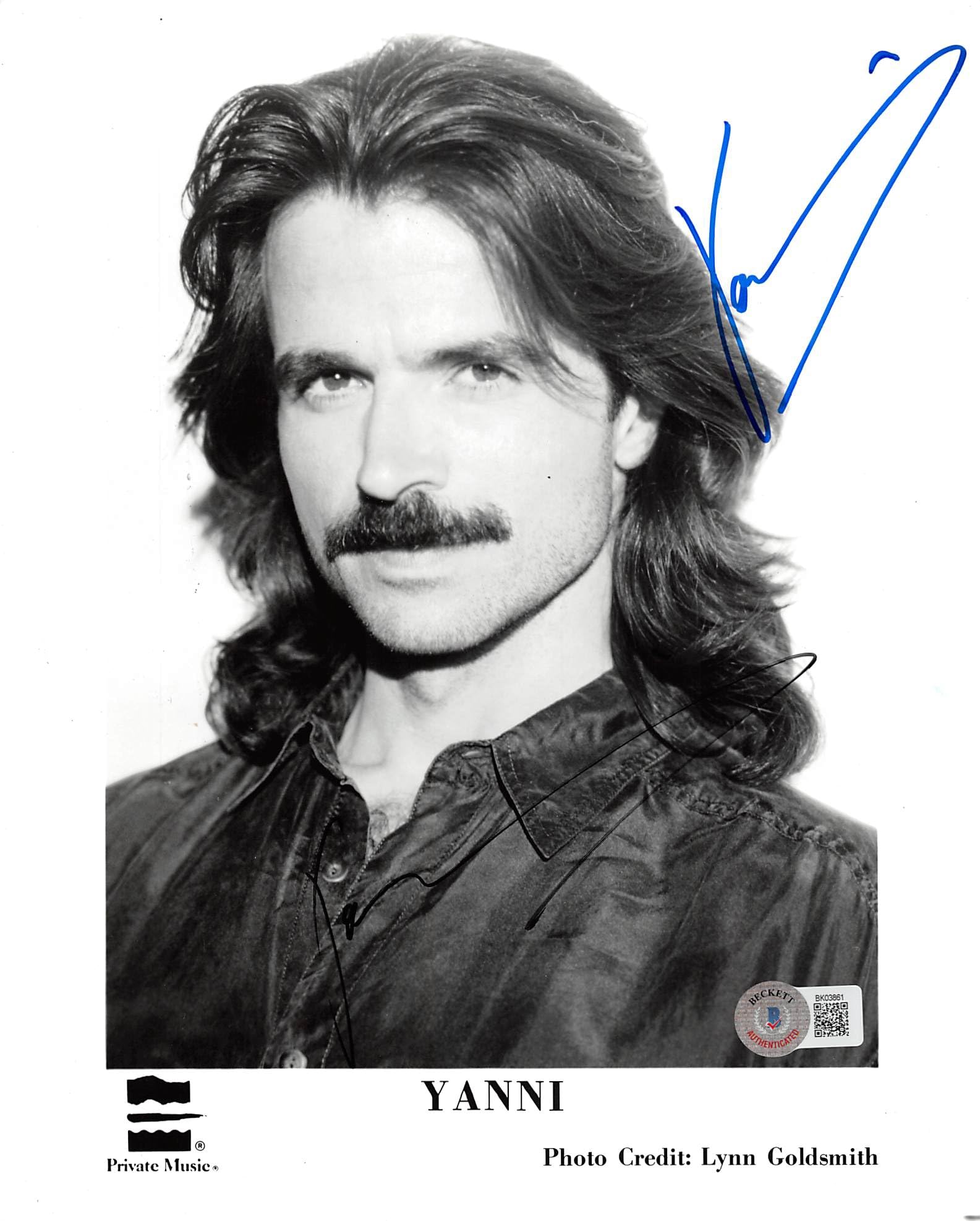Yanni Musician Authentic Signed 8x10 Photo Autographed BAS #BK03861