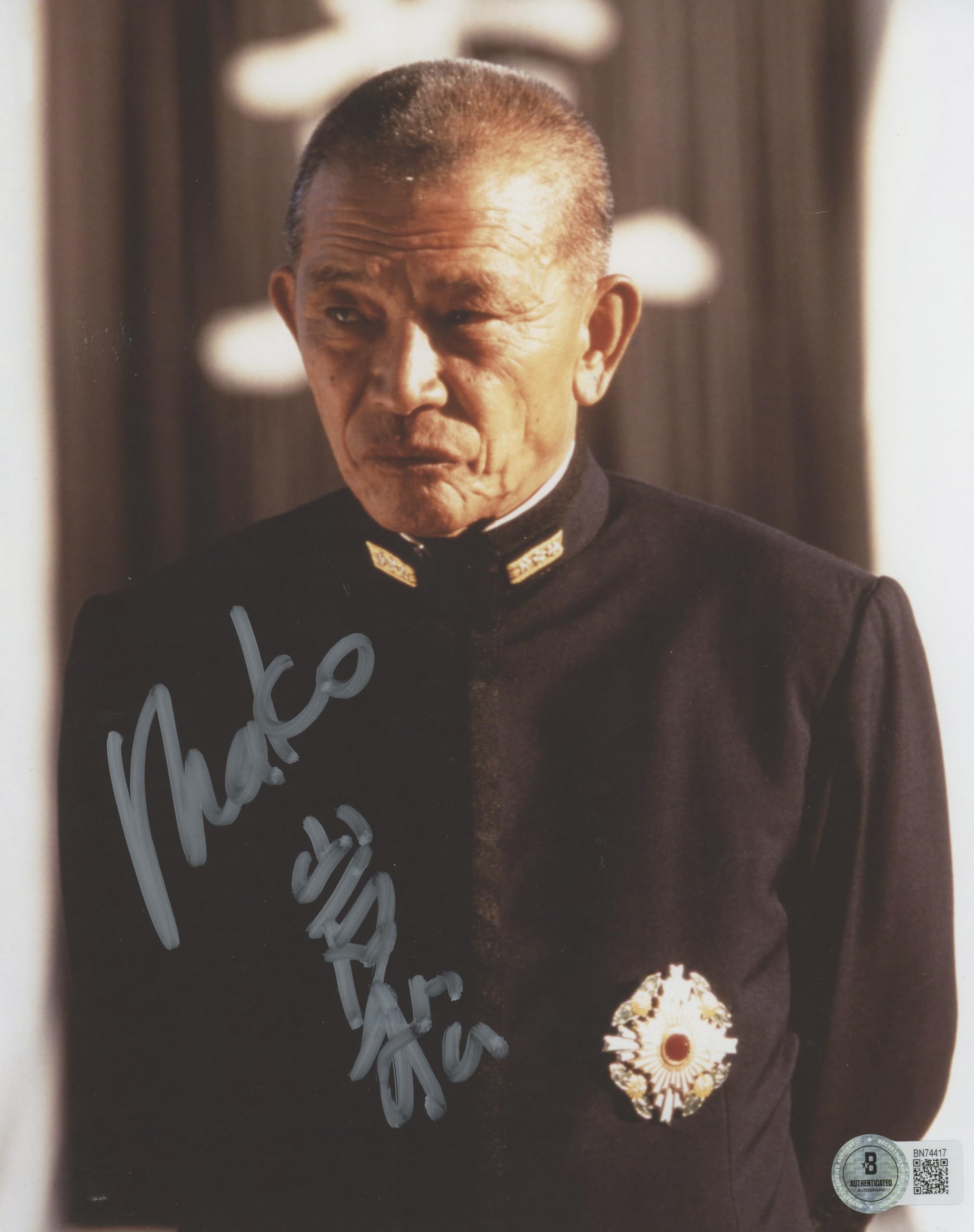 Mako Pearl Harbor Authentic Signed 8x10 Photo Autographed BAS #BN74417