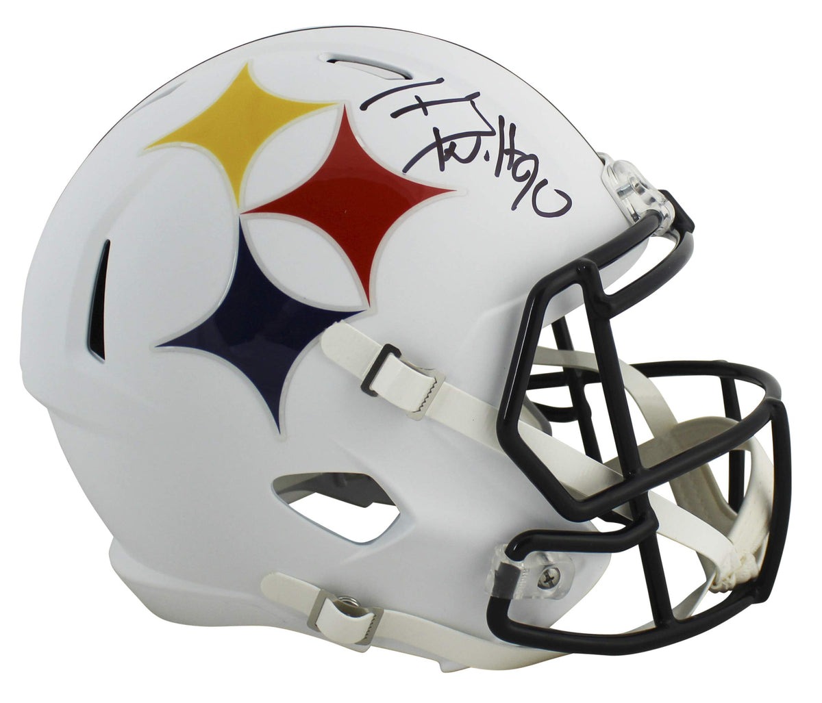 Steelers T.J. Watt Signed AMP Full Size Speed Rep Helmet Autographed JSA Witness