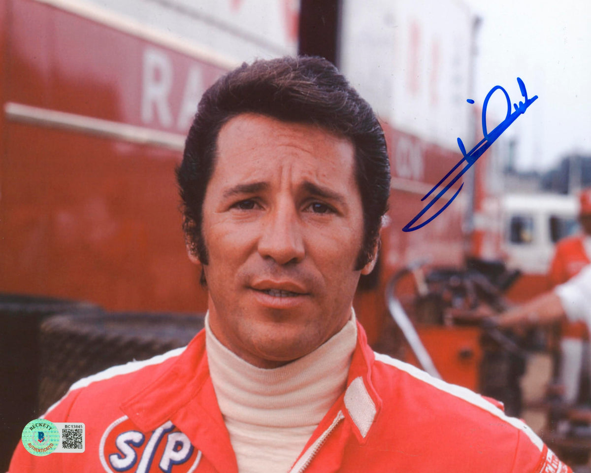 Mario Andretti Cars Authentic Signed 8x10 Photo BAS #BC13844