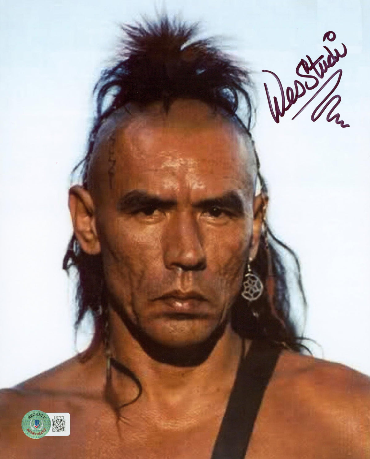 Wes Studi The Last of the Mohicans Authentic Signed 8x10 Photo BAS #BJ67472