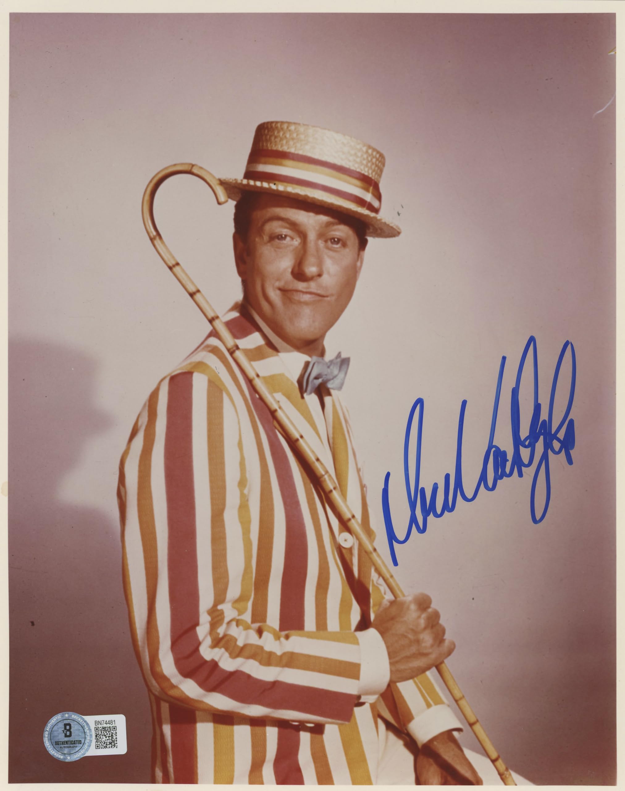 Dick Van Dyke Mary Poppins Authentic Signed 8x10 Photo Autographed BAS #BN74481