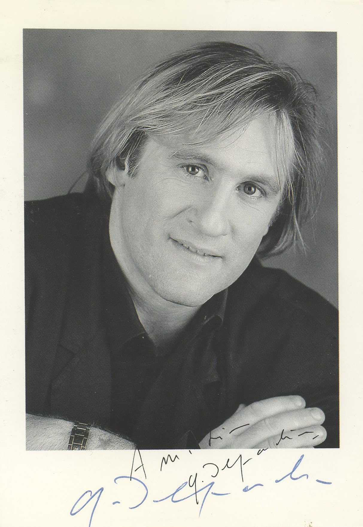 Gerard Depardieu Cyrano de Bergerac Authentic Signed 4x6 Photo BAS #BK43363