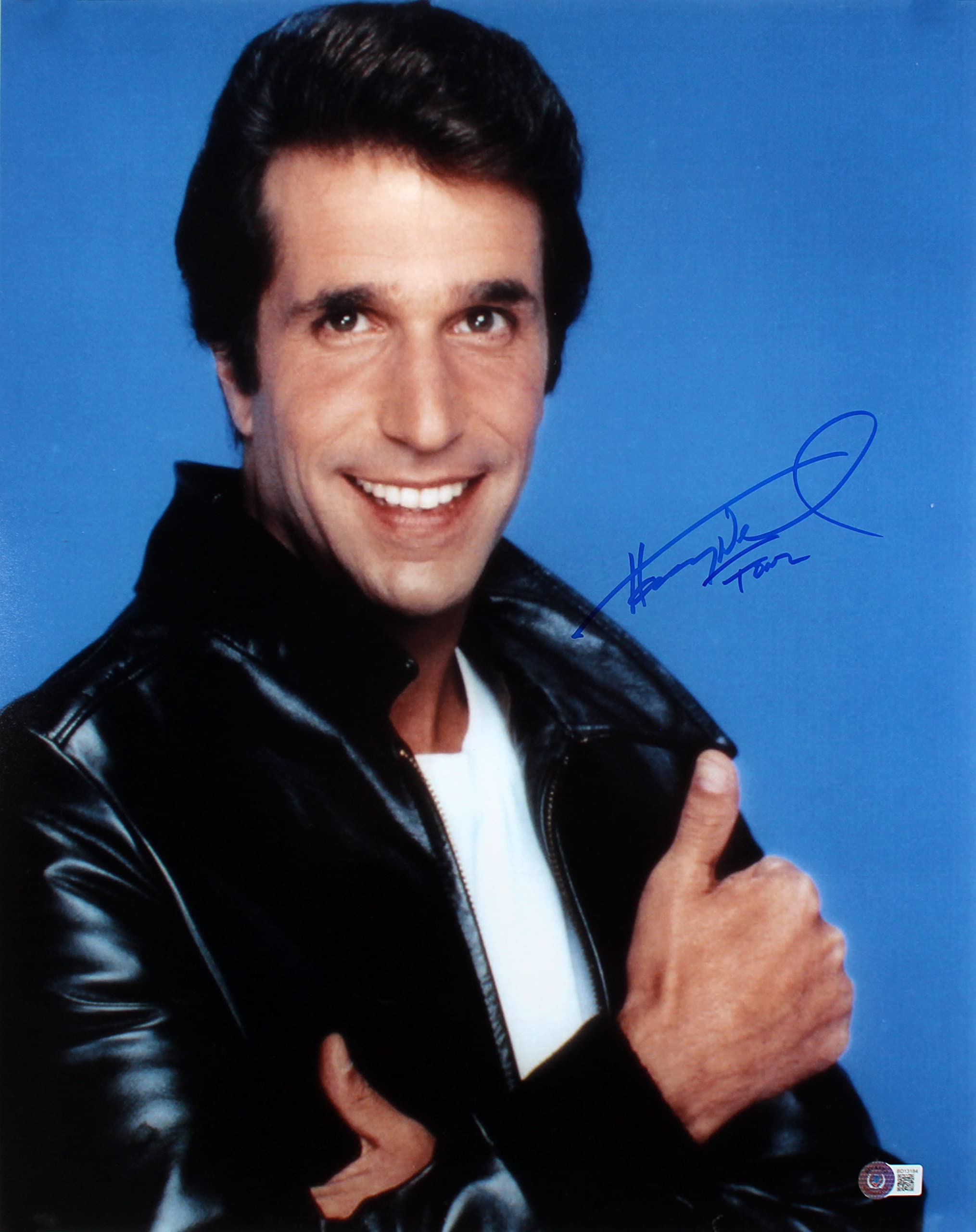 Henry Winkler Happy Days "Fonz" Authentic Signed 16x20 Vertical Photo BAS