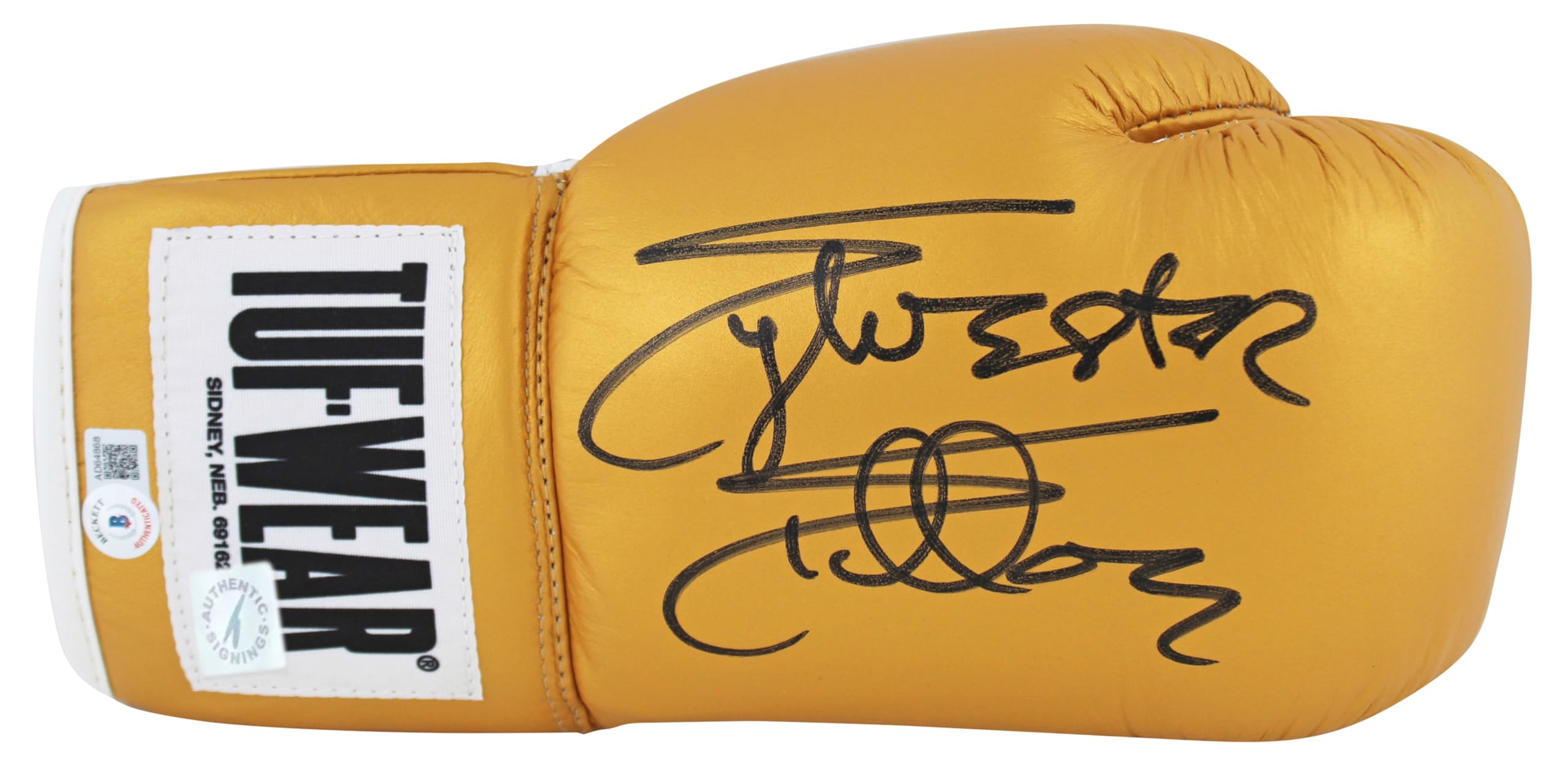 Sylvester Stallone Rocky Signed Right Hand Gold Tuf-Wear Boxing Glove BAS