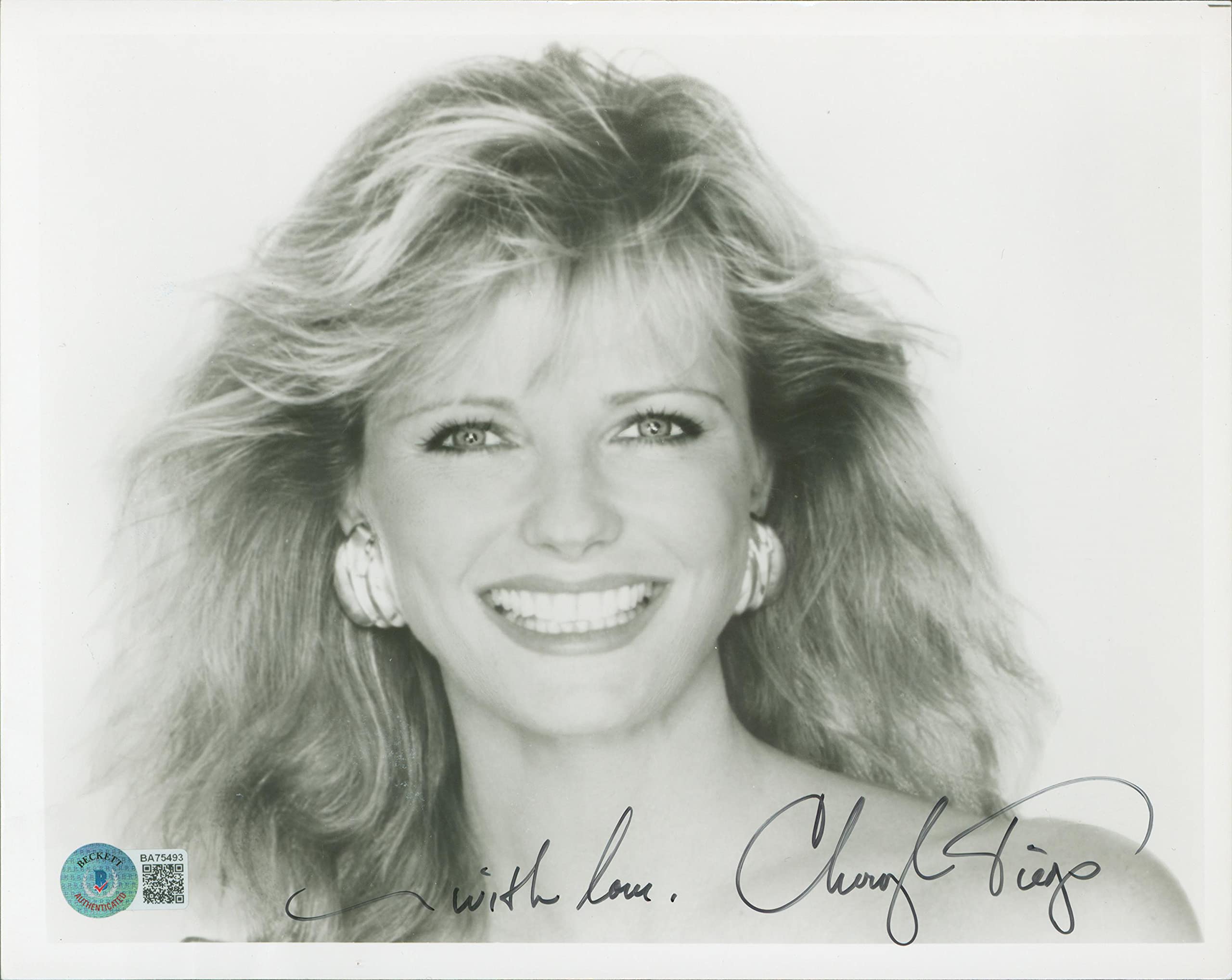 Cheryl Tiegs With Love Authentic Signed 8x10 Sexy Photo Autographed BAS #BA75493
