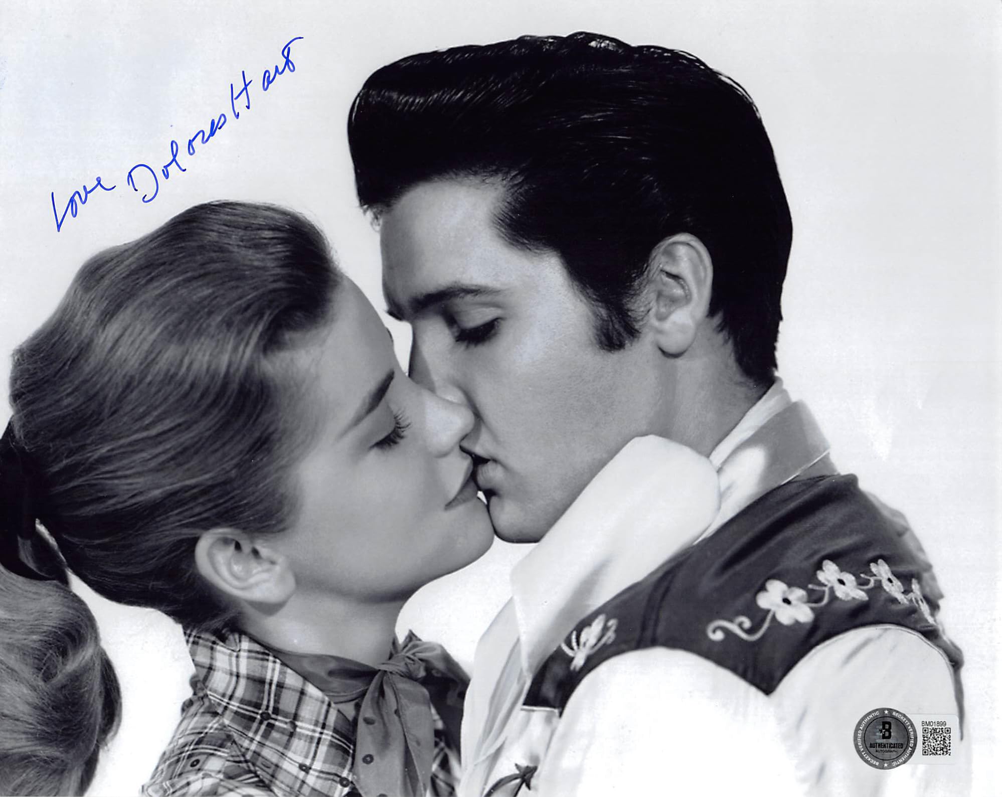 Dolores Hart Loving You "Love" Authentic Signed 8x10 Photo BAS #BM01899