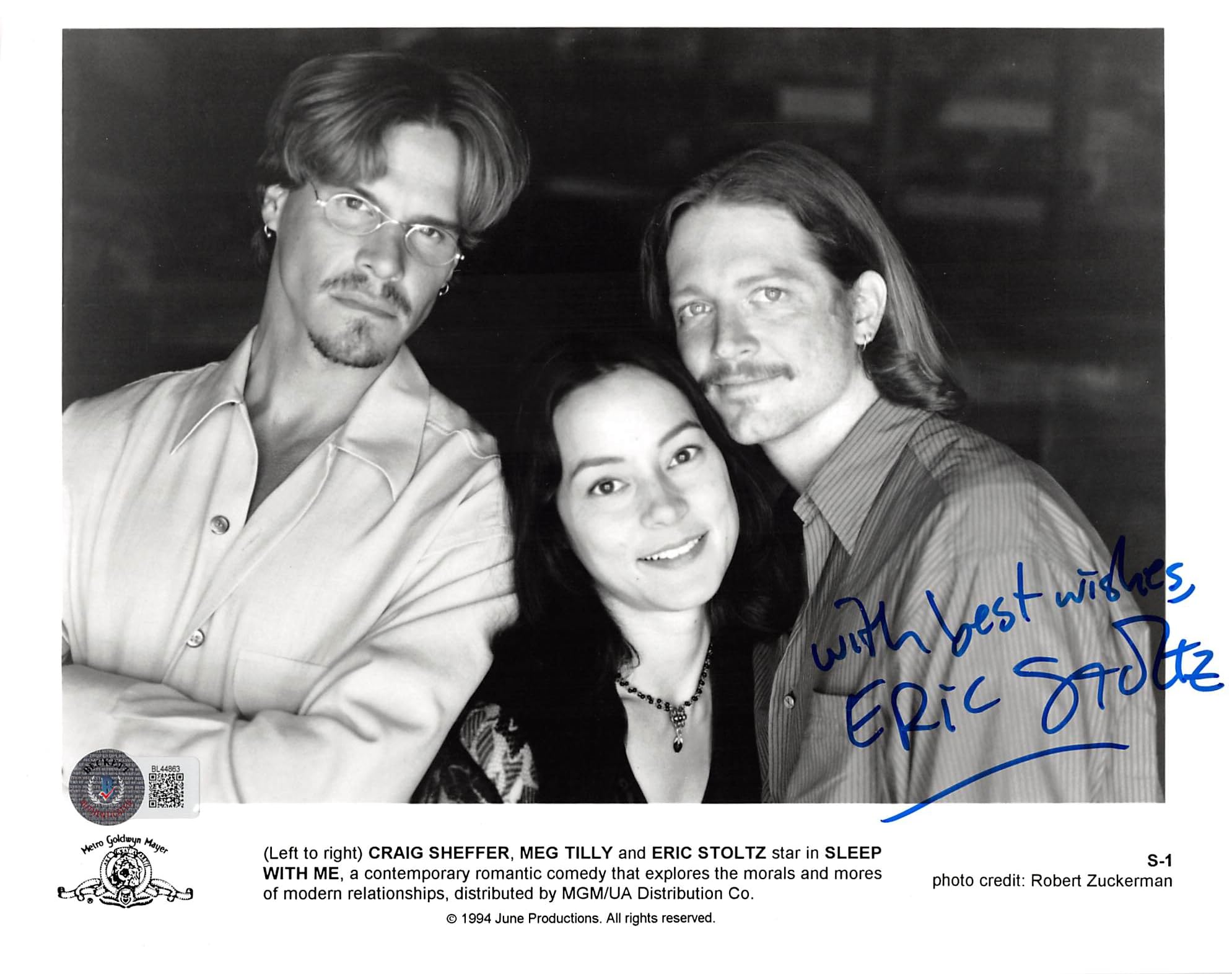 Eric Stoltz Sleep With Me "With Best Wishes" Signed 8x10 Photo BAS #BL44863