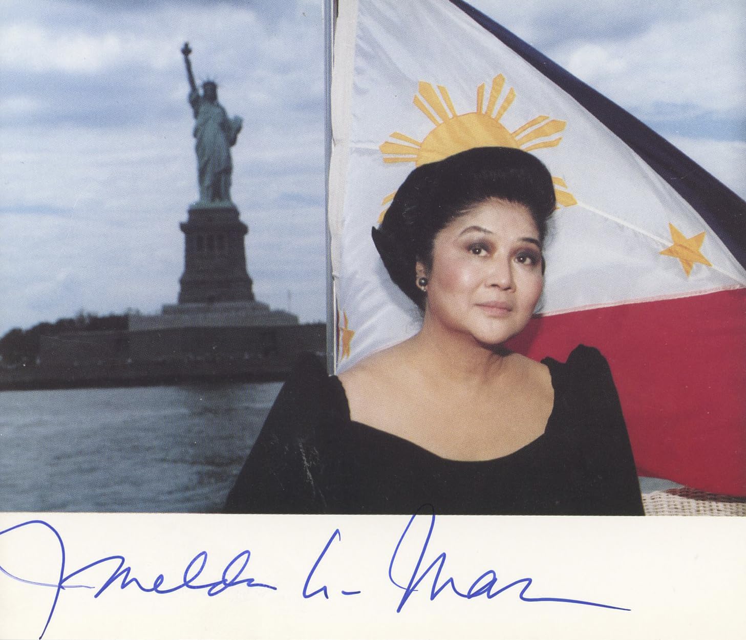 Imelda Marcos Philippines' Former First Lady Signed 5x4 Photo BAS #BK43318