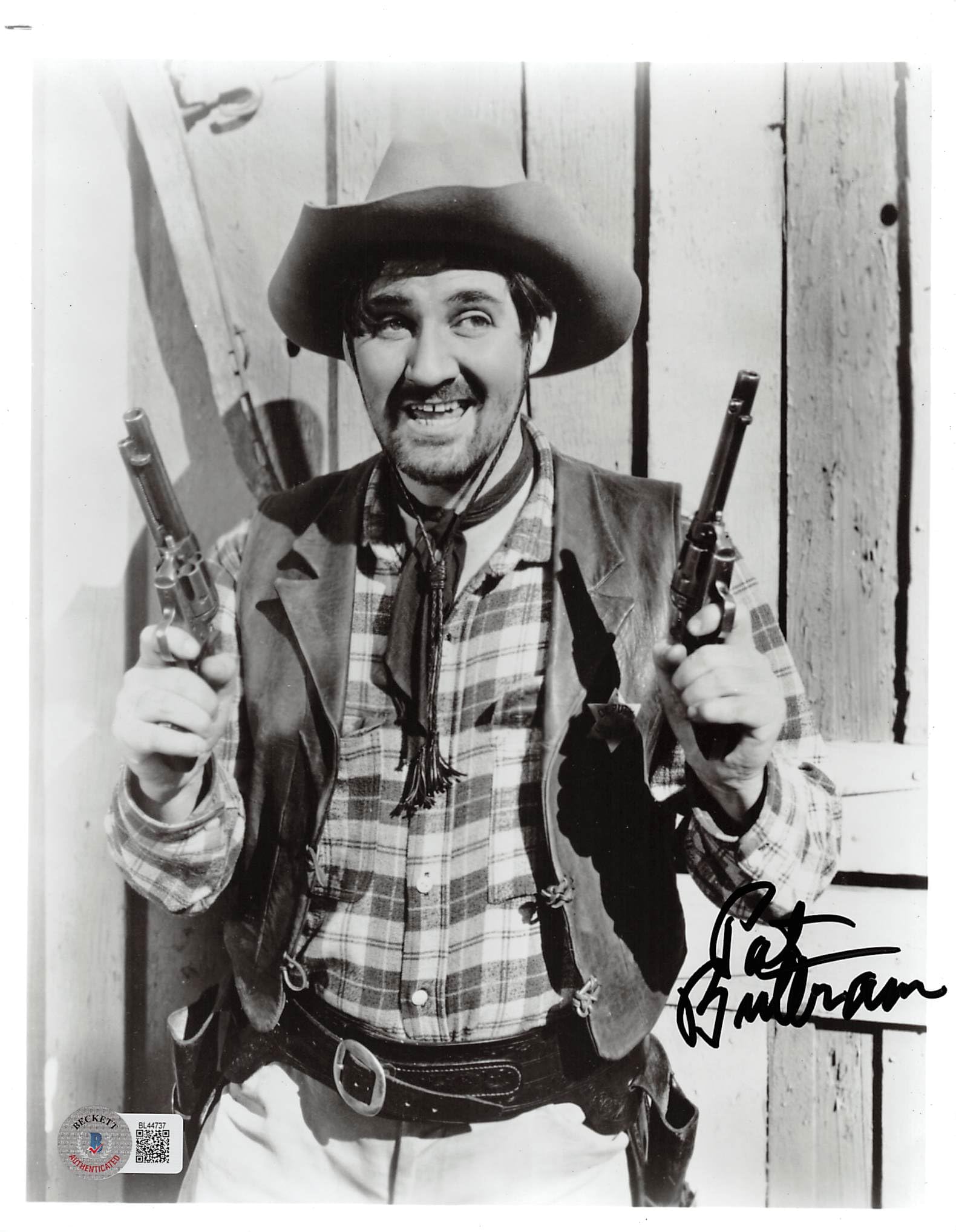 Pat Buttram Beyond the Purple Hills Authentic Signed 8x10 Photo BAS #BL44737