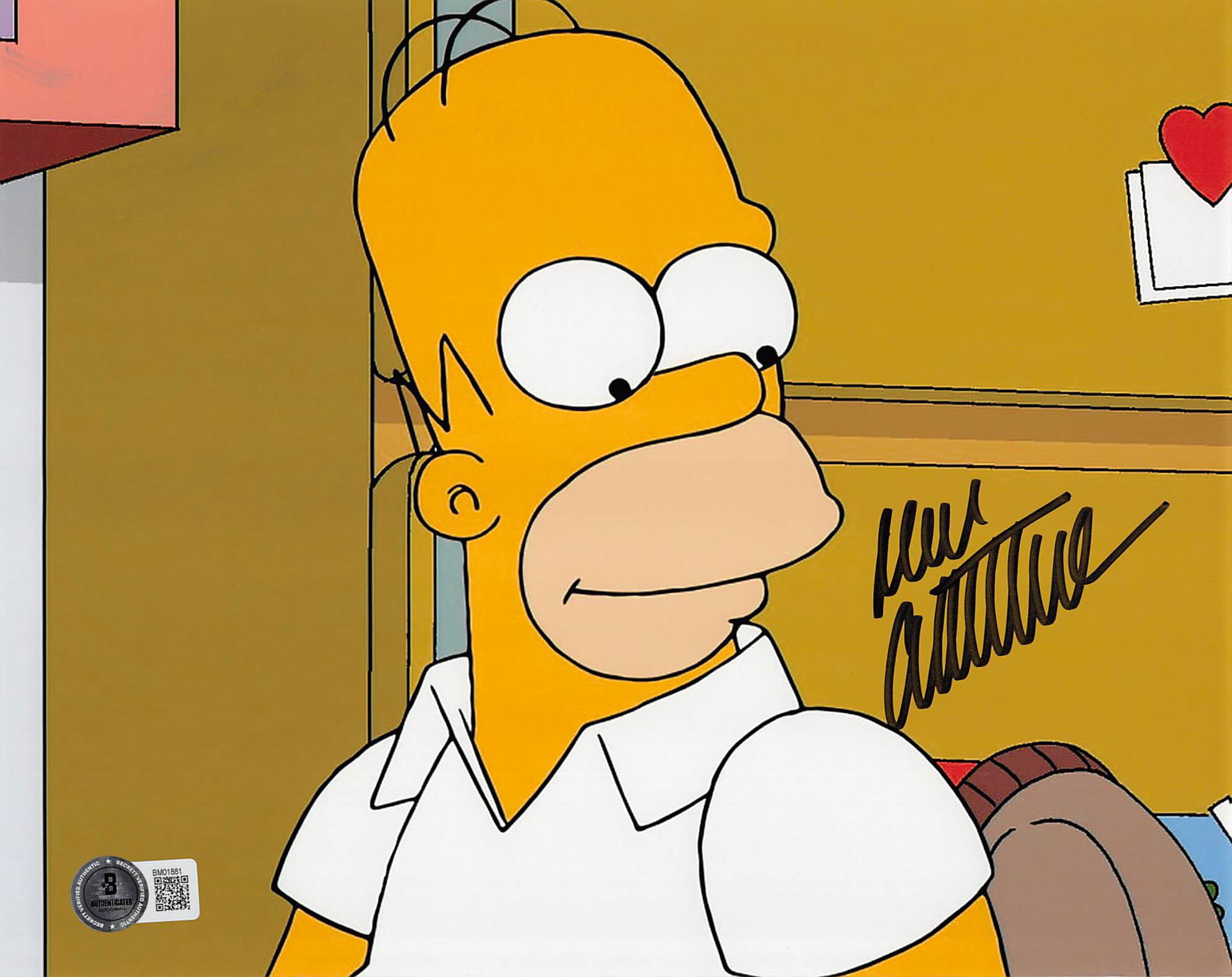 Dan Castellaneta The Simpsons Authentic Signed 8x10 Photo BAS #BM01881