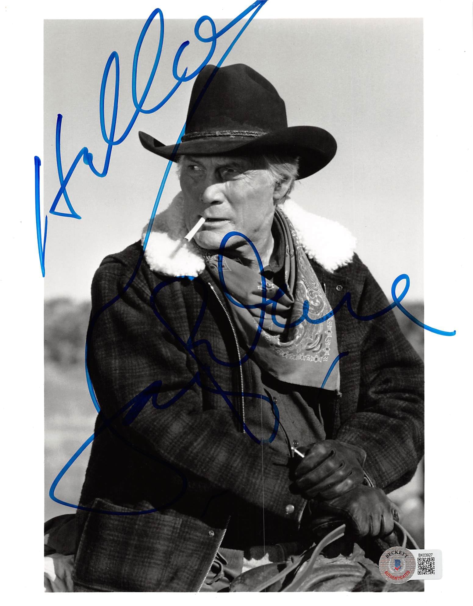 Jack Palance City Slickers Hello Authentic Signed 8x10 Photo BAS #BK03927