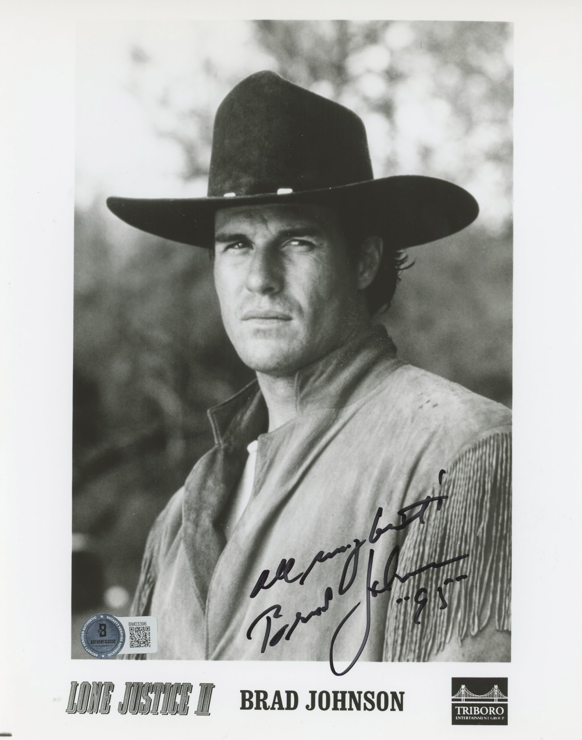 Brad Johnson Marlboro Man "All My Best" Authentic Signed 8x10 Photo BAS #BM03396