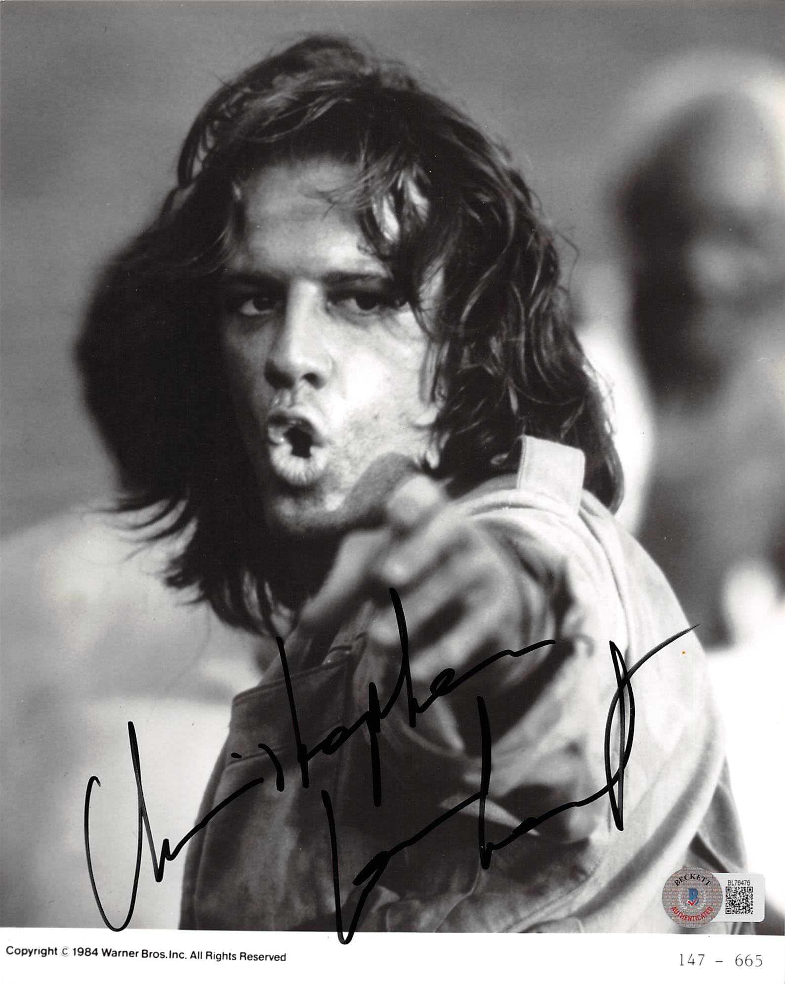 Christopher Lambert Legend of Tarzan Authentic Signed 8x10 Photo BAS #BL76476